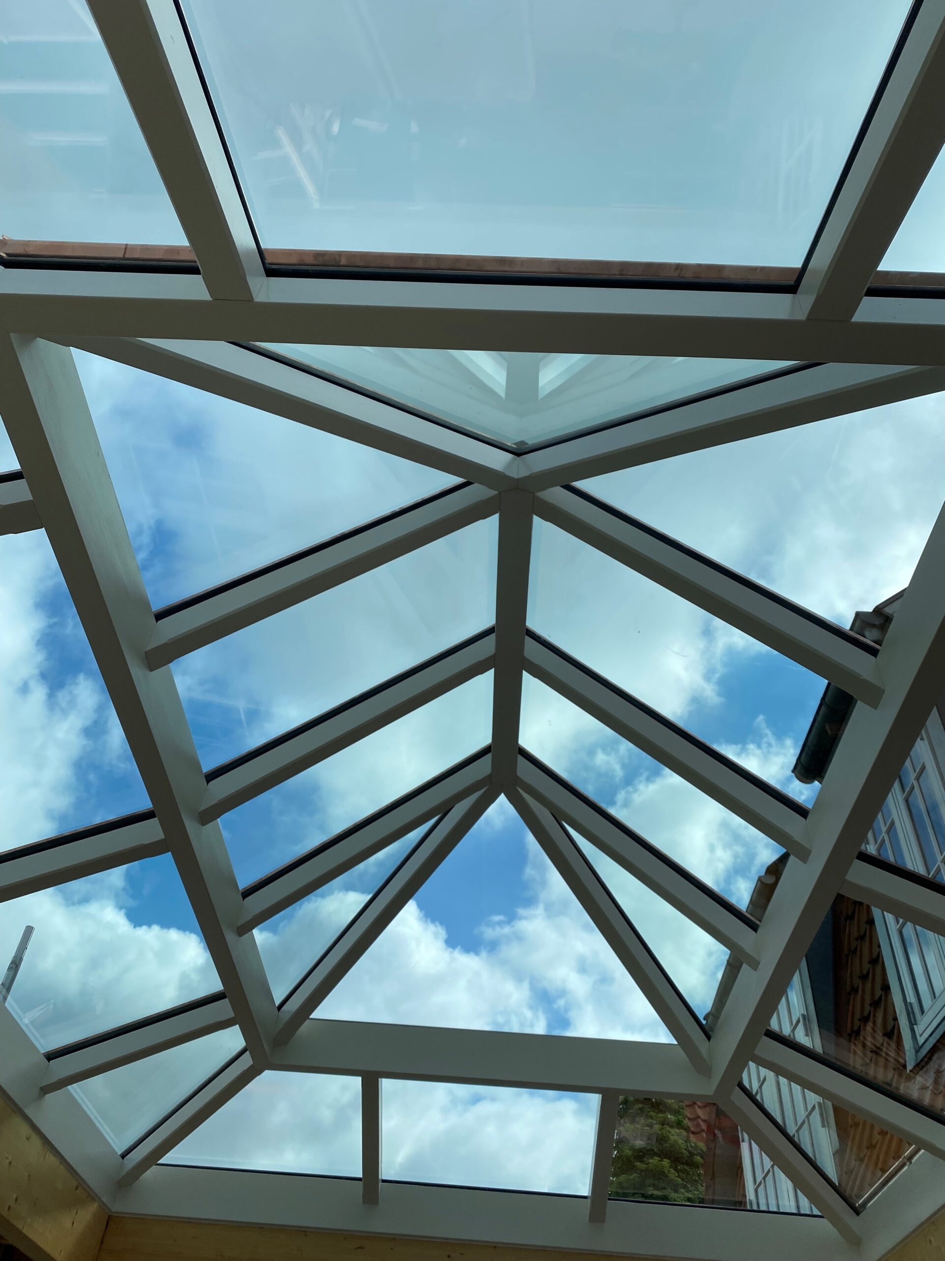 Rytterlys set indefra i Silkeborg